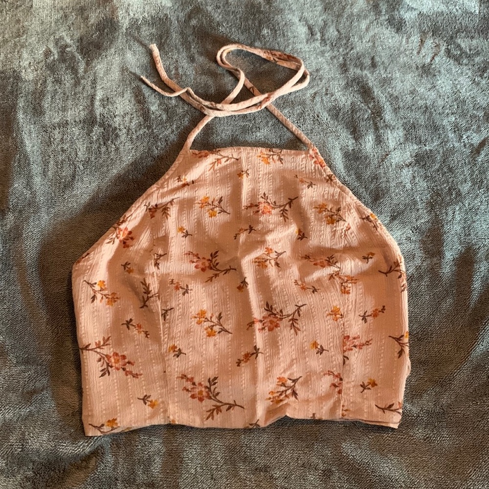 American Eagle Floral Halter Top